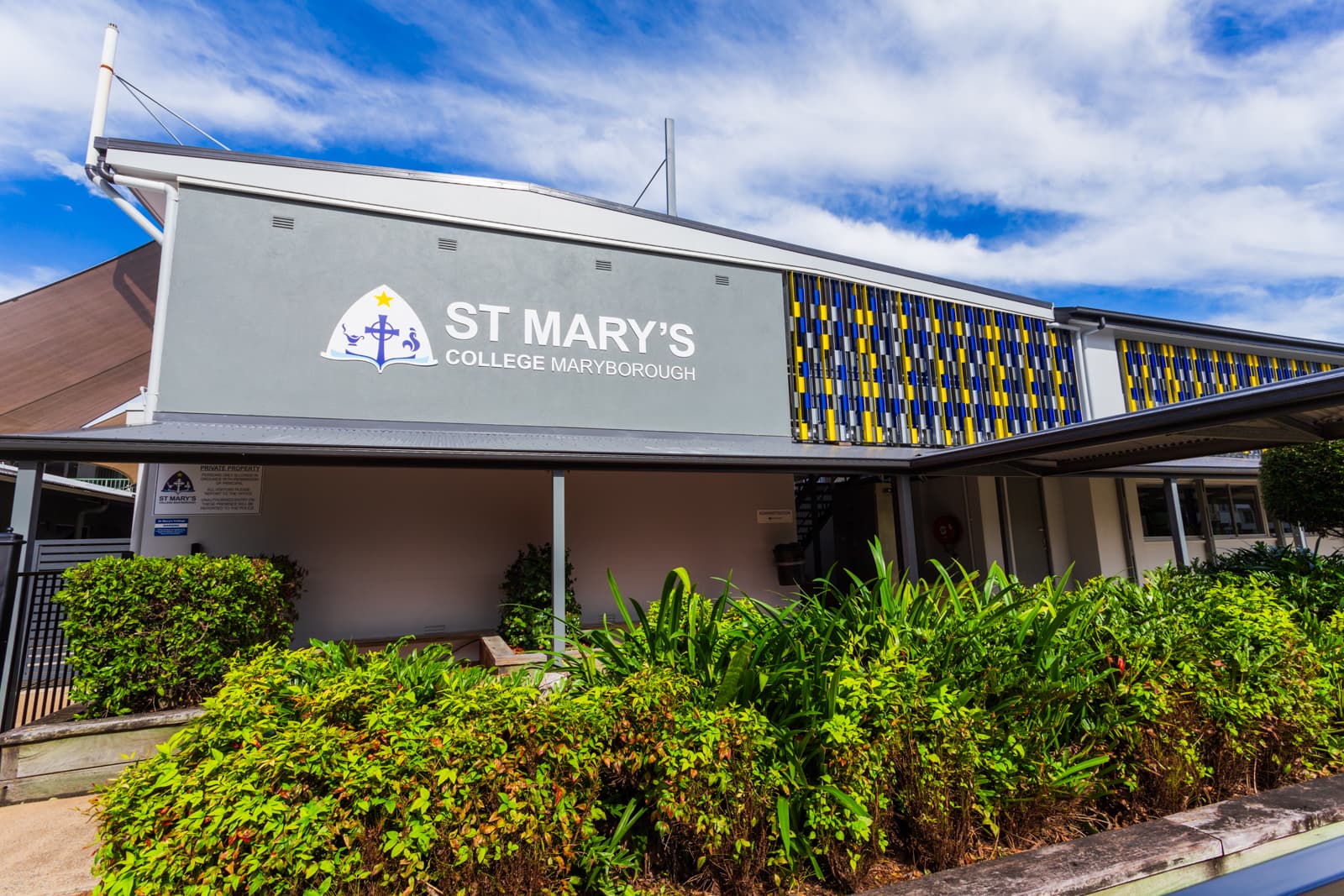 St Mary's College Maryborough after repaint