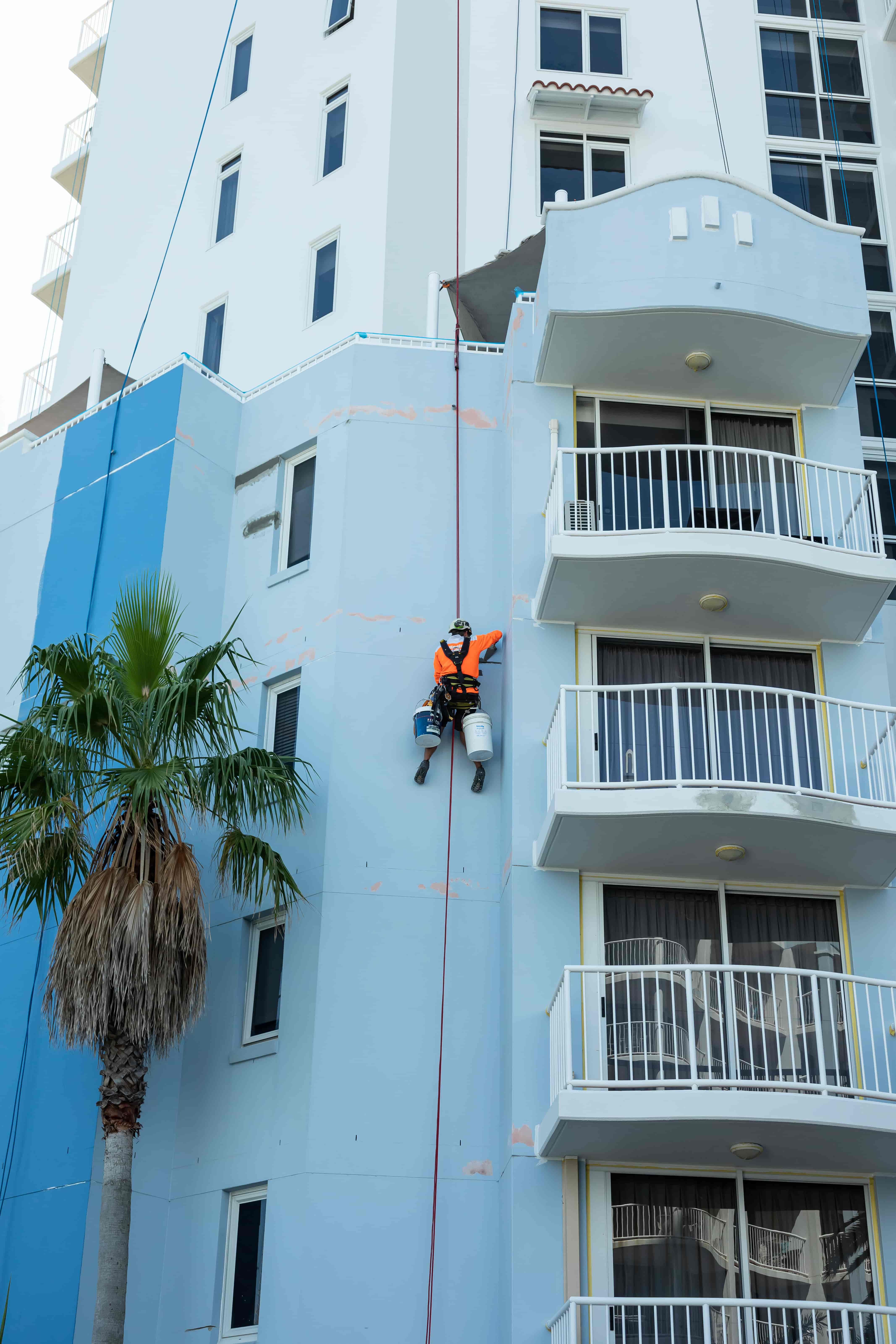 Bel Air Apartments during repaint